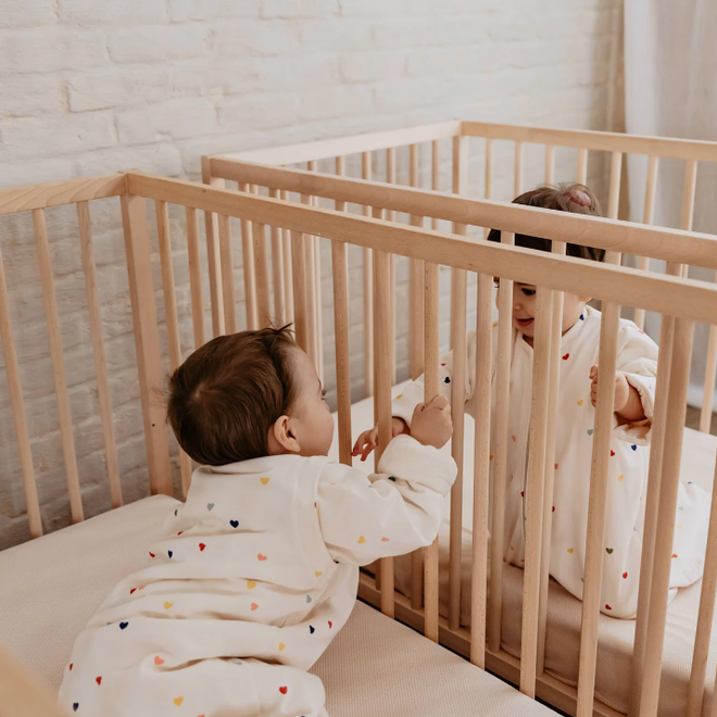 Puckababy - Slaapzak Bag 4 Seasons 6m-2,5j - Hearts confetti