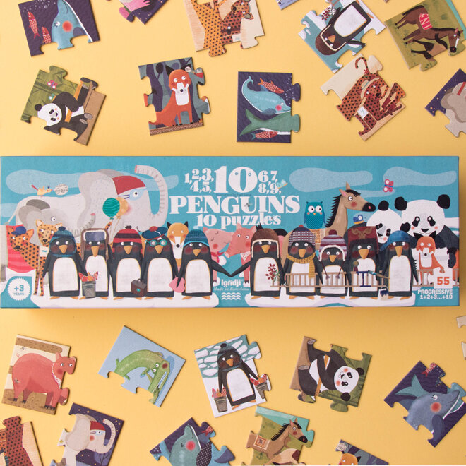 Londji - Puzzle - 10 penguins