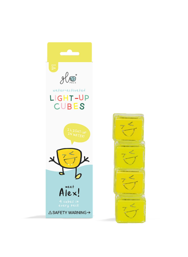 Glo Pals Light up cubes-4pc Alex