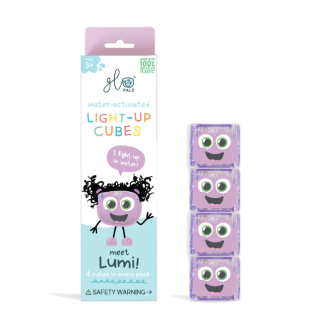 Glo Pals Light up cubes-4pc Lumi