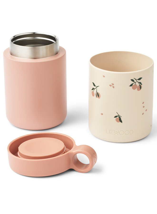 Liewood - Kian Food Jar Peach Sea shell