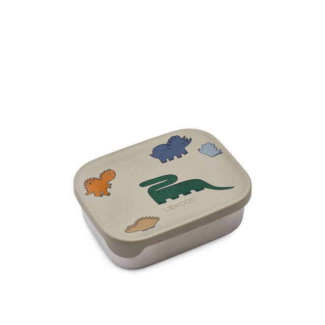 Liewood - Arthur printed lunchbox Dinosaurs Mist