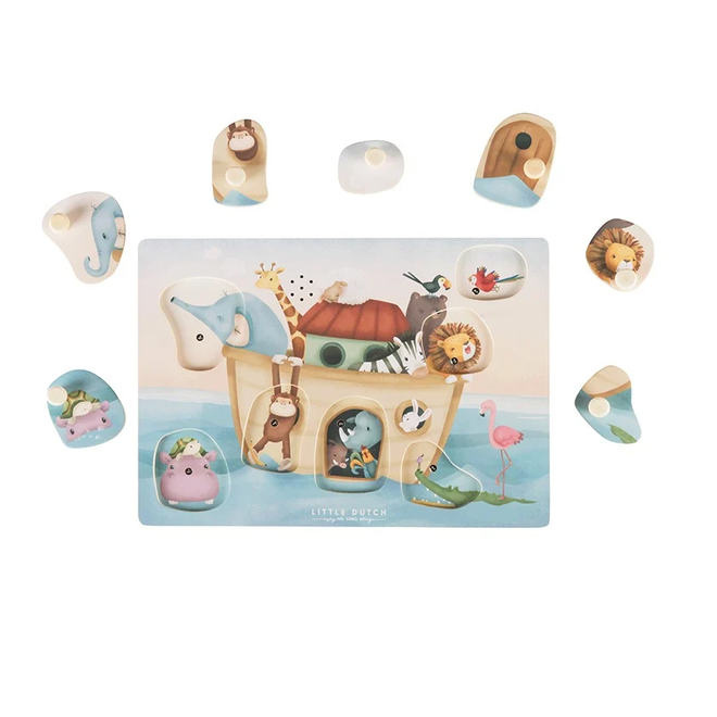 Little Dutch - Little Dutch Ark van Noach geluidenpuzzel
