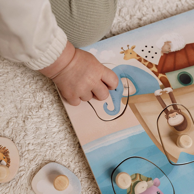 Little Dutch - Little Dutch Ark van Noach geluidenpuzzel