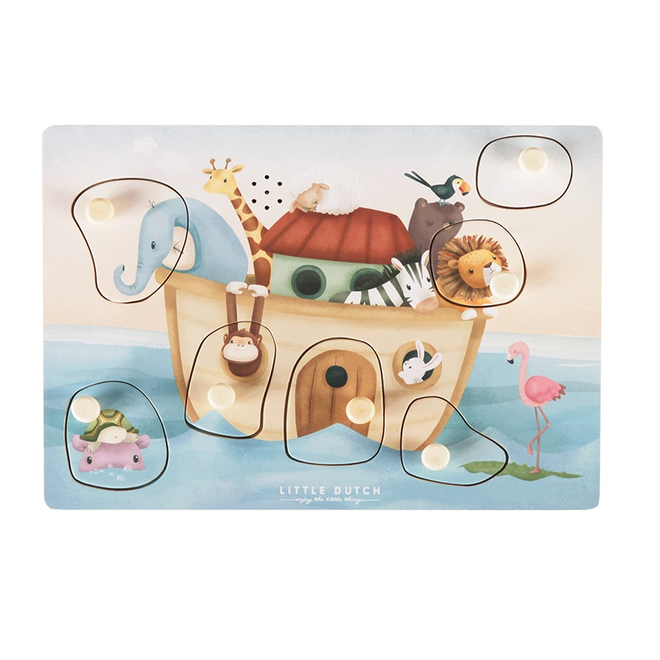 Little Dutch - Little Dutch Ark van Noach geluidenpuzzel