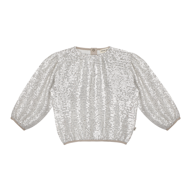 House of Jamie - Puff Balloon Sequins Jumper Ecru