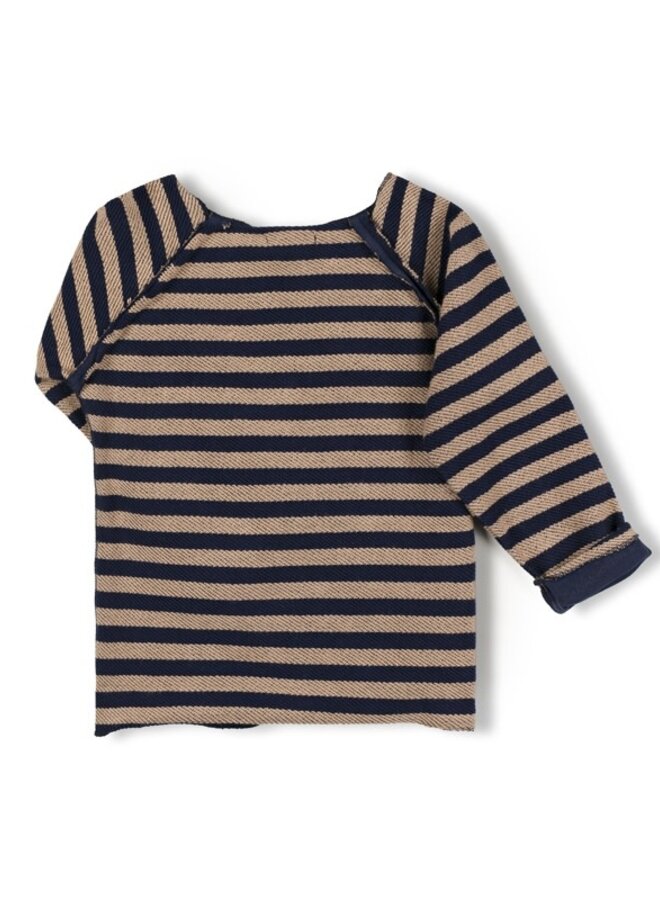 Nixnut  - Pocket Shirt Biscuit stripe