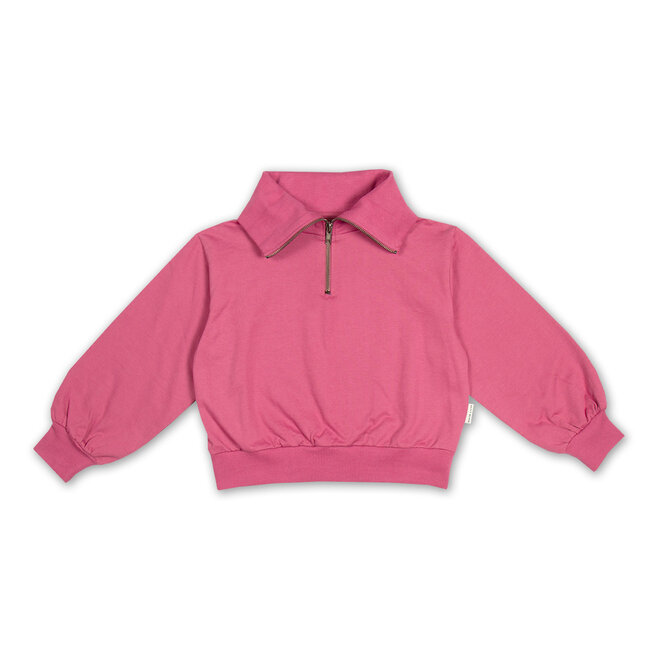 Petit Blush - Zipper sweater Red Violet