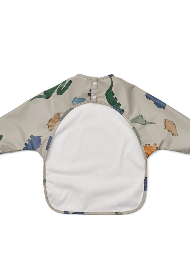 Liewood - Merle printed bib Dinosaurs Mist
