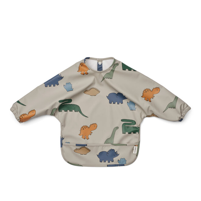 Liewood - Merle printed bib Dinosaurs Mist