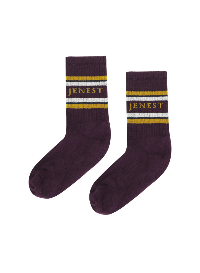Jenest - Sport socks Plum bordeaux