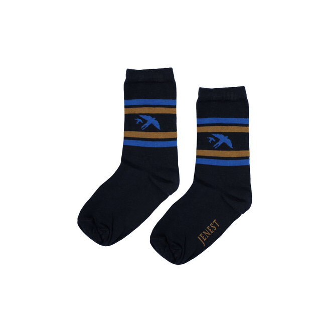 Jenest - Bird socks Navy blue