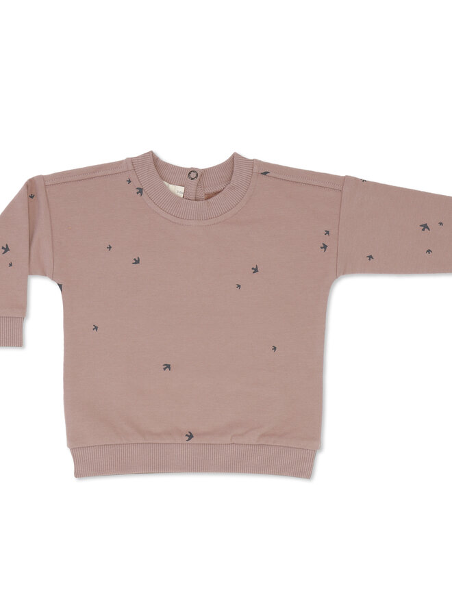 Phil & Phae - Baby sweater starlings dust