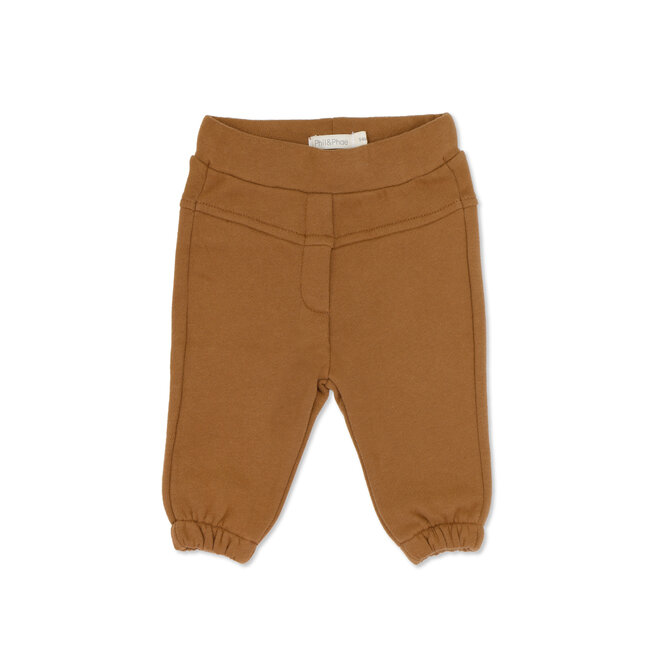 Phil & Phae - Tapered baby sweat pants sepia brown