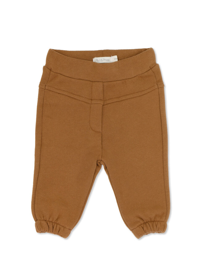 Phil & Phae - Tapered baby sweat pants sepia brown