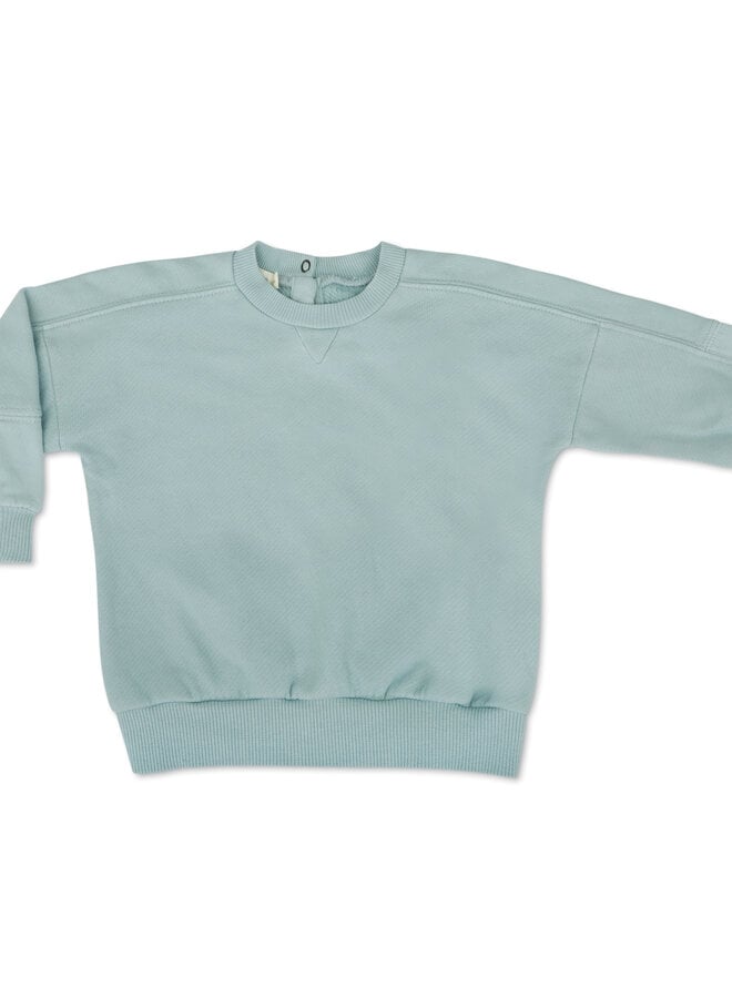 Phil & Phae - Fabric-mix baby sweater Stormy