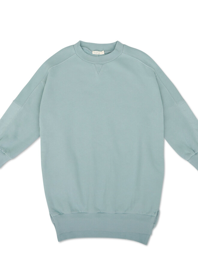 Phil & Phae - Chunky fabric-mix sweater dress stormy