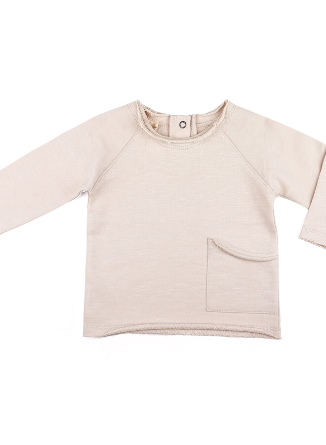 Phil & Phae - Raw-edged sweater Oatmeal