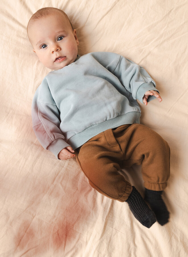 Phil & Phae - Tapered baby sweat pants sepia brown