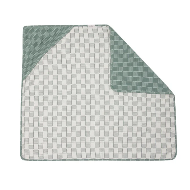 Witlof for kids - Muslin bath cape 85 x 75 cm - Sticky stripes