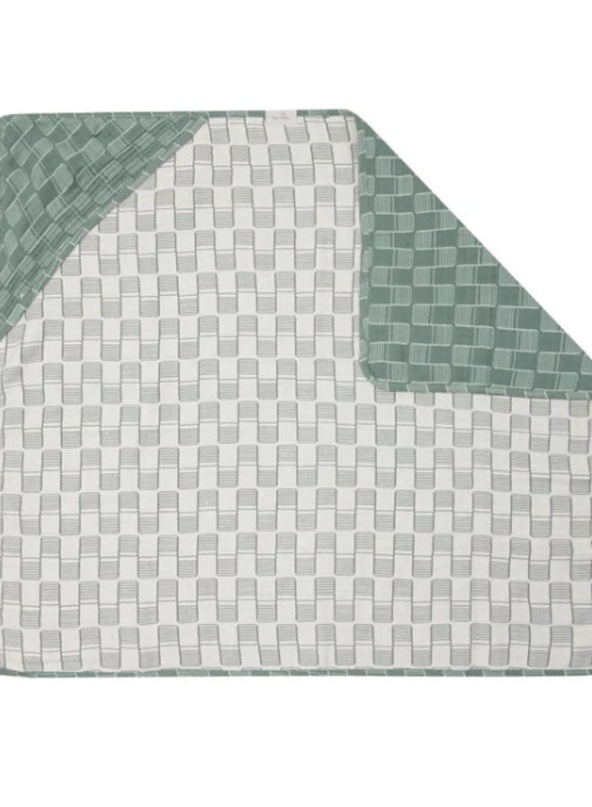 Witlof for kids - Muslin bath cape 85 x 75 cm - Sticky stripes