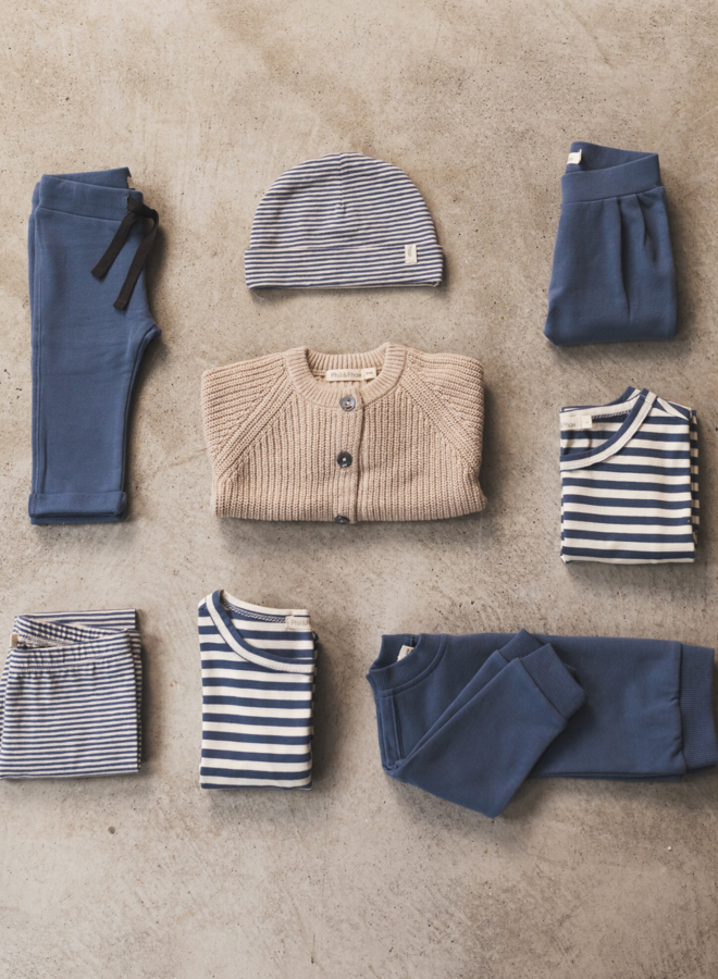 Phil & Phae - Oversized tee stripes denim blue