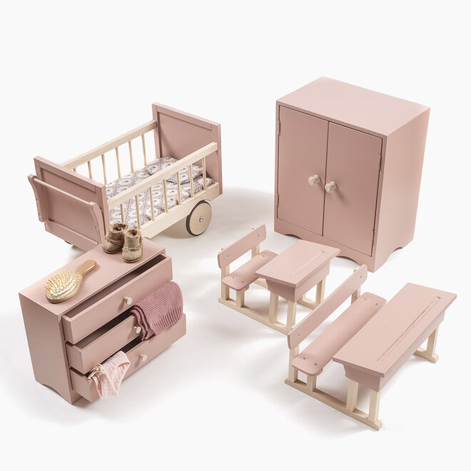 Minikane - Doll cabinet Powder pink