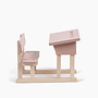 Minikane - School desk for dolls Powder rose