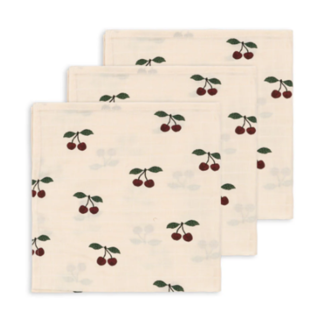 Konges Slojd - Muslin Ma grande cerise (3 pack)