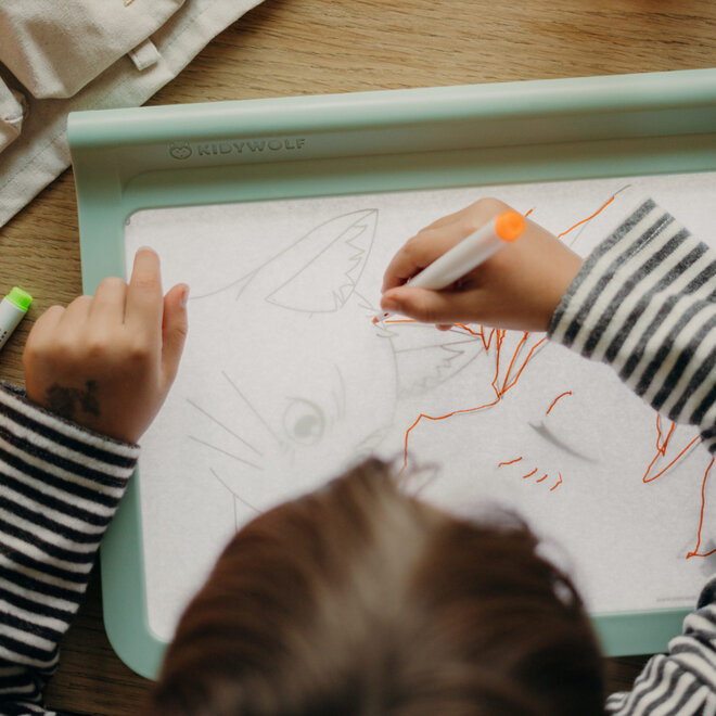 Kidywolf -  KIDYDRAW-PRO mobiele en lichtgevende tablet