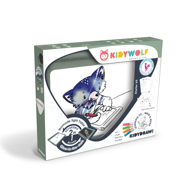 Kidywolf -  KIDYDRAW-PRO mobiele en lichtgevende tablet