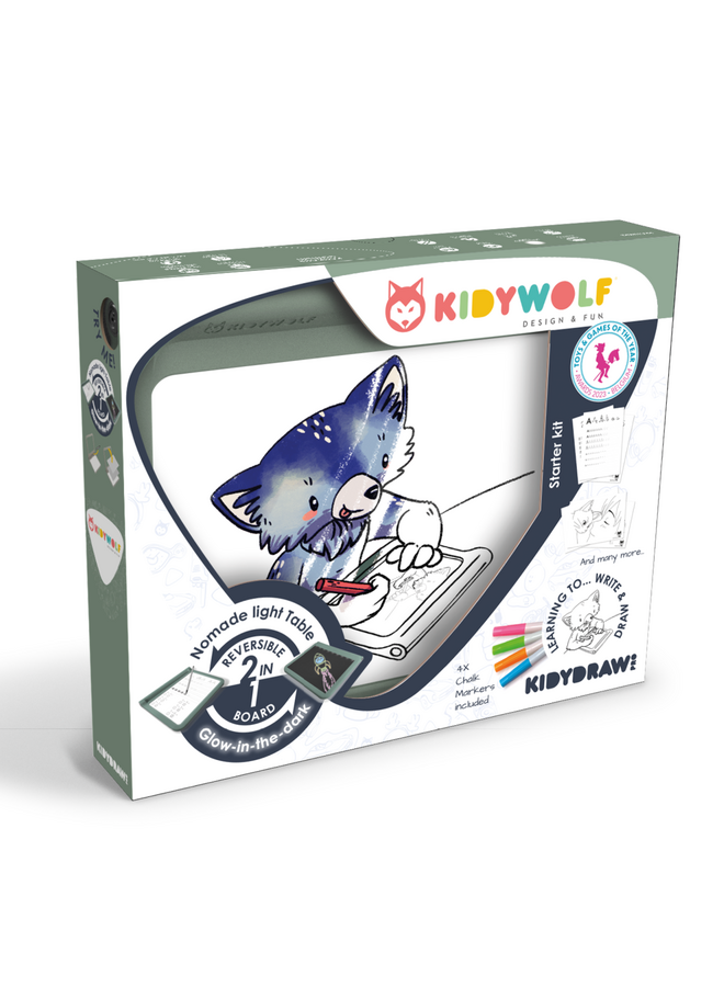 Kidywolf -  KIDYDRAW-PRO mobiele en lichtgevende tablet
