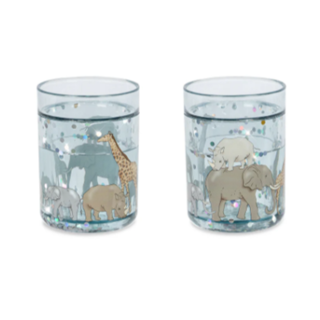 Konges Slojd - Glitter cups safari (2 pack)