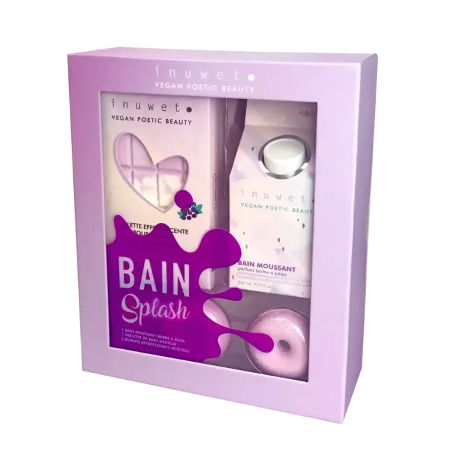 INUWET - Splash bath set blueberry