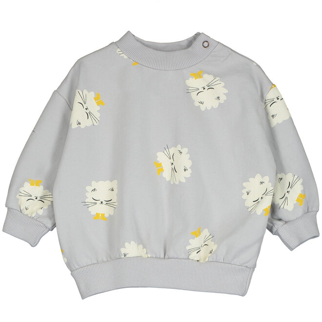 Lötiekids - Baby Sweatshirt Kittens in boots Grey