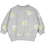 Lötiekids - Baby Sweatshirt Kittens in boots Grey