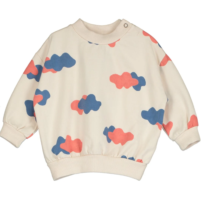 Lötiekids - Baby Sweatshirt Little Clouds cream