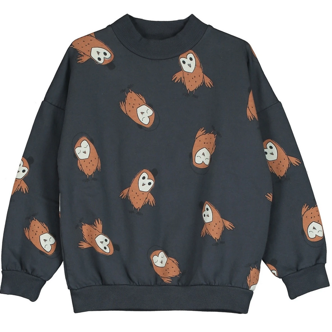 Lötiekids - Sweatshirt Owls antracite