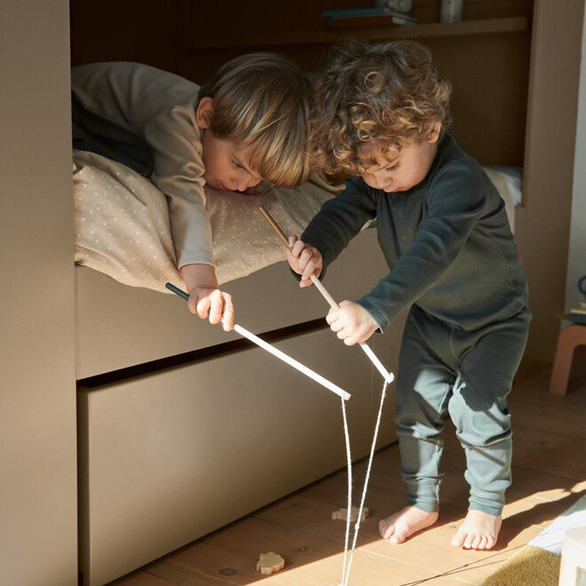 Liewood - Sebastian fishing game - Dino/hunter green multi mix