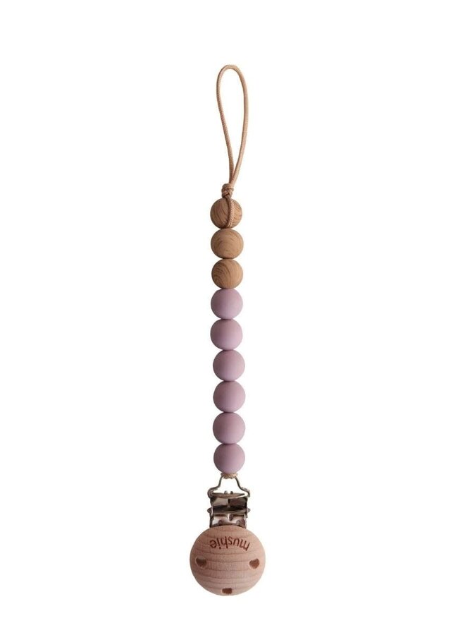 Mushie - fopspeenketting EVA - Mauve
