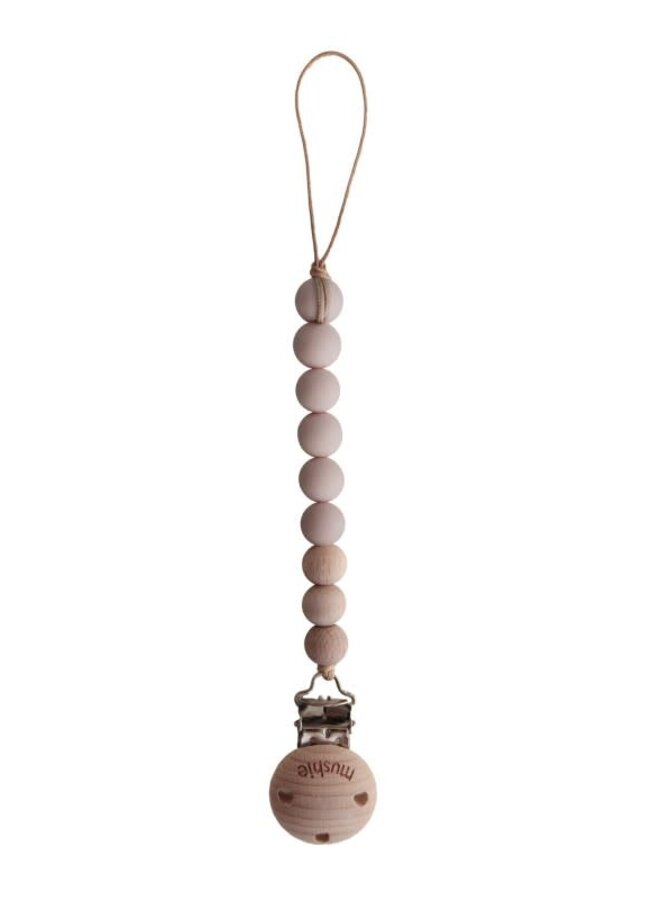 Mushie - fopspeenketting EVA - Blush