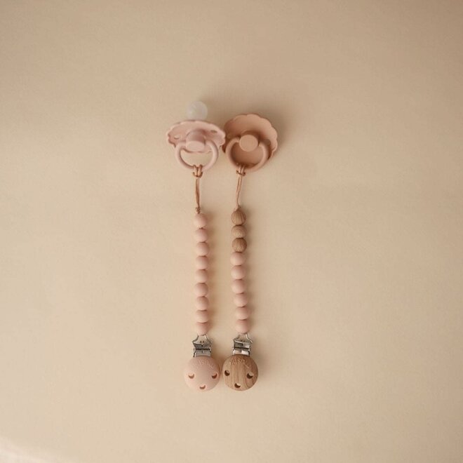 Mushie - fopspeenketting EVA - Blush