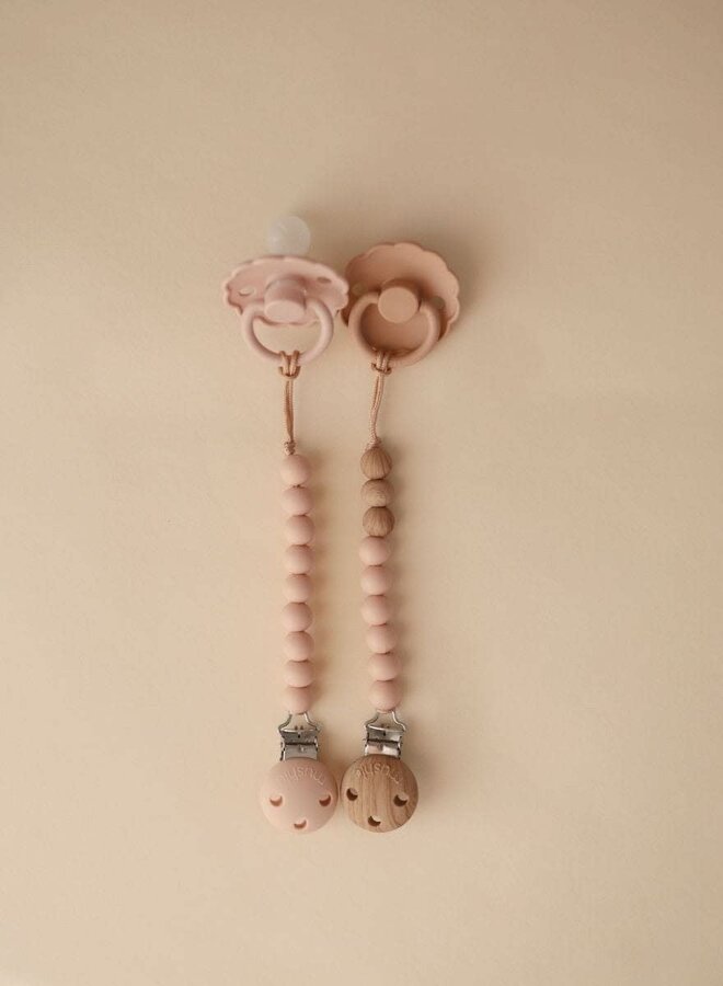 Mushie - fopspeenketting EVA - Blush