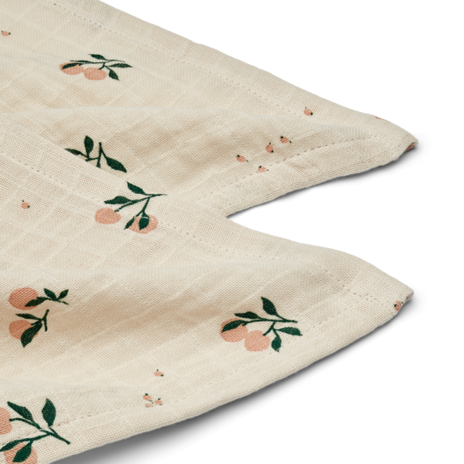 Liewood - Lewis muslin cloth 2-pack - Peach shell sandy
