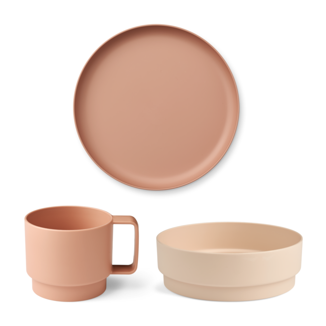Liewood - Walt tableware set Rose mix