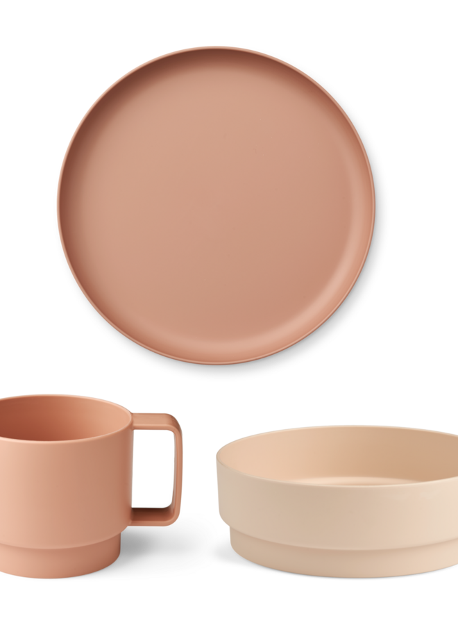 Liewood - Walt tableware set Rose mix
