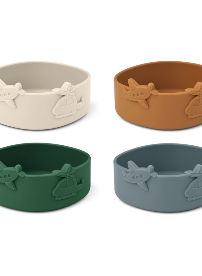 Liewood - Emily emergency bowl 4-pack Blue fog multi mix
