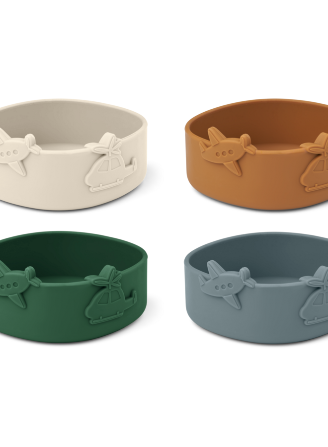 Liewood - Emily emergency bowl 4-pack Blue fog multi mix