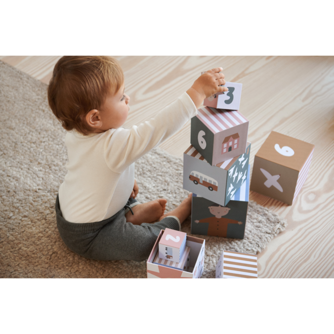 Liewood - Aaren Stacking Boxes Vehicles / Downtown mix