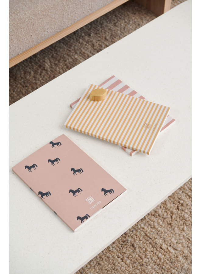 Liewood - Sidney Notebooks Peach / Leo mix